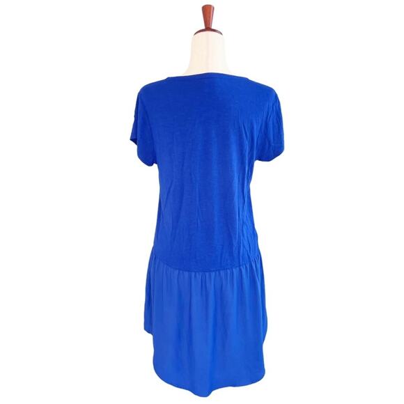 ANTHROPOLOGIE DOLAN Left Coast Loren High-Low Tunic Royal Blue Size S - Picture 6 of 9